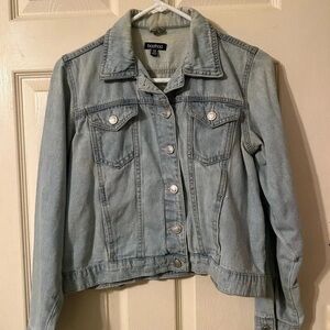 Boohoo Women's Classic Blue Jean Jacket
